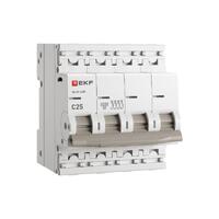 Выключатель автоматический модульный 4п C 25А 4.5кА ВА 47-63N PROxima EKF M634425C - УПС инжиниринг