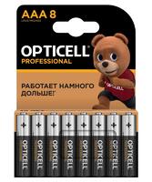 Элемент питания алкалиновый AAA/LR03 (блист. 8шт) Professional Opticell 5052008 - УПС инжиниринг