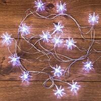 Гирлянда светодиодная "Снежинки" 2.8м 20LED бел. 1Вт IP20 Neon-Night 303-036 - УПС инжиниринг