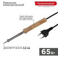 Паяльник ПД 220В 65Вт деревянная ручка (блист.) PROCONNECT 12-0176-4 - УПС инжиниринг