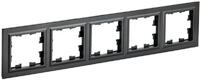 Рамка 5-м BRITE РУ-5-БрЧ черн. IEK BR-M52-K02 - УПС инжиниринг