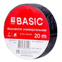 Изолента класс В 0.13х15мм (рул.20м) черн. EKF plc-iz-b-b - УПС инжиниринг