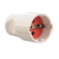Розетка штепсельная Accessories с заземл. бел. LEZARD 715-0701-607 - УПС инжиниринг