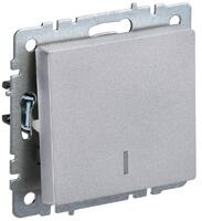 Выключатель 1-кл. СП BRITE ВС10-1-1-БрА 10А с индик. механизм алюм. IEK BR-V10-1-10-K47 - УПС инжиниринг