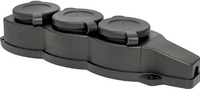 Колодка 3-м 16А IP44 2P+PE 230В с защ. крышками каучук EKF RPS-015-16-230-44 - УПС инжиниринг