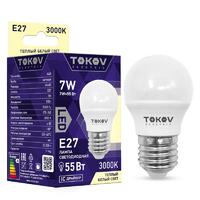 Лампа светодиодная 7Вт G45 3000К Е27 176-264В TOKOV ELECTRIC TKE-G45-E27-7-3K - УПС инжиниринг