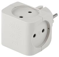 Разветвитель 4-м без заземл. 16А IP20 SP-4-W бел. Эра Б0005103 - УПС инжиниринг