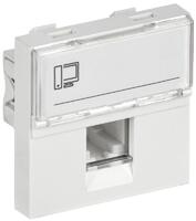 Розетка компьютерная 2мод. РКИ-20-00-П RJ45 кат.5E UTP механизм PRIMER IEK CKK-40D-RI2-K01 - УПС инжиниринг