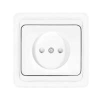 Розетка 1-м СП Валери 16А IP20 без заземл. защ. шторки бел. UNIVersal В0022x - УПС инжиниринг