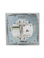 Розетка компьютерная + телефонная 2-м СП Mira RJ45 + RJ11 сер. метал. LEZARD 701-1010-143 - УПС инжиниринг