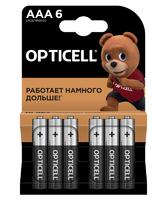 Элемент питания алкалиновый AAA/LR03 (блист. 6шт) Basic Opticell 5051007 - УПС инжиниринг