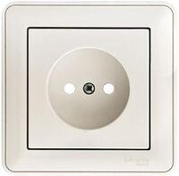 Розетка 1-м СП W59 16А IP20 без заземл. защ. шторки бел. SE RS16-151-18 - УПС инжиниринг