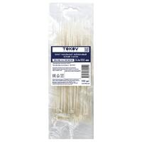 Хомут кабельный нейлоновый бел. 3.6х150 (уп.100шт) TOKOV ELECTRIC TKE-HNS-3.6-150-W/100 - УПС инжиниринг