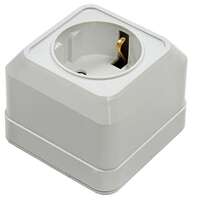 Розетка 1-м BOLLETO защ. шторки с заземл. накл. 7028х бел. ASD / IN HOME 4690612000954 - УПС инжиниринг