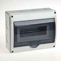 Бокс ОП Тусо 10мод. (4в) IP65 сер./дым. двер. Рувинил 69011 - УПС инжиниринг