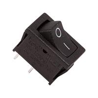Выключатель клавишный 250В 6А (2с) ON-OFF черн. Mini (RWB-201; SC-768) Rexant 36-2110 - УПС инжиниринг