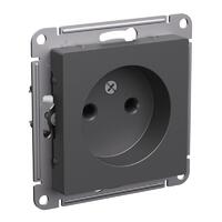 Розетка AtlasDesign 16А без заземл. без шторок механизм базальт SE ATN001441 - УПС инжиниринг