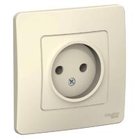 Розетка 1-м СП Blanca 16А IP20 250В без заземл. без защ. шторок молоч. SE BLNRS000012 - УПС инжиниринг