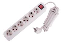 Удлинитель 6х5м с заземл. 16А IP20 Lila с выкл. LEZARD 720-0605-602 - УПС инжиниринг