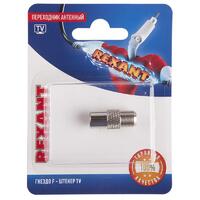 Переходник антенный гнездо F-штекер TV блист. Rexant 06-0025-A - УПС инжиниринг