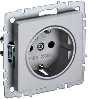 Розетка BRITE РС14-1-0-БрА 16А с заземл. защ. шторки механизм алюм. IEK BR-R14-16-K47 - УПС инжиниринг
