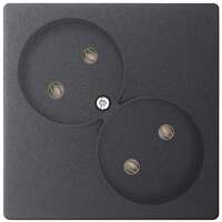 Розетка 2-м СП Simon 24 16А IP20 2х2P без защ. шторок механизм графит Simon 2450457-038 - УПС инжиниринг