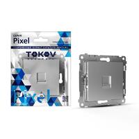 Розетка компьютерная 1-м СП Pixel RJ45 кат.5E механизм алюм. TOKOV ELECTRIC TKE-PX-RC1-C03 - УПС инжиниринг