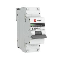 Выключатель автоматический модульный 1п C 100А 10кА ВА 47-100 PROxima EKF mcb47100-1-100C-pro - УПС инжиниринг