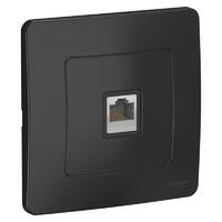 Розетка компьютерная 1-м СП Blanca RJ45 кат.5E антрацит SE BLNIS045006 - УПС инжиниринг