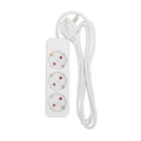 Удлинитель 3х1.5м с заземл. STANDARD 3х1кв.мм бел. Rexant 13-4009 - УПС инжиниринг