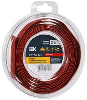 Трубка термоусадочная ТТУ нг-LS 8/4 красн. (уп.2м) IEK UDR12-008-004-002-K04-T - УПС инжиниринг