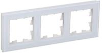 Рамка 3-м BRITE РУ-3-2-БрБ стекло бел. IEK BR-M32-G-K01 - УПС инжиниринг