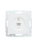 Розетка телефонная СП Vesna евро стандарт механизм бел. LEZARD 742-0288-137 - УПС инжиниринг
