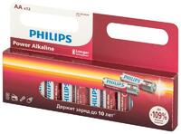 Элемент питания алкалиновый AA/LR6 1.5В Power (блист. 12шт) Philips Б0064661 - УПС инжиниринг