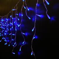 Гирлянда "Бахрома" OIC100LSE-B-T-I4-F 100LED син./бел. 2х0.5м 20 нитей 24/56/32/48см соединяемая до 20шт уличная мерцающая SHLights 4690601034991 - УПС инжиниринг