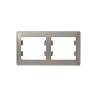 Рамка 2-м Glossa горизонт. титан SE GSL000402 - УПС инжиниринг