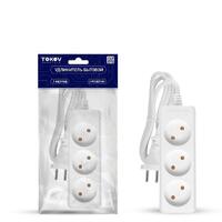 Удлинитель 3х7м без заземл. 16А 2х1 TOKOV ELECTRIC TKE-C01-BU3-7-1 - УПС инжиниринг