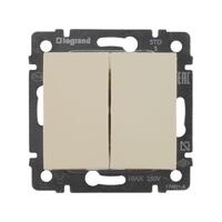 Выключатель 2-кл. СП Valena 10А IP31 250В механизм сл. кость Leg 774305 - УПС инжиниринг