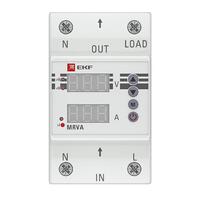 Реле напряжения и тока с дисплеем MRVA 40А PROxima EKF MRVA-40A - УПС инжиниринг