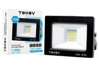 Прожектор светодиодный 10Вт 600лм 6500К IP65 черн. (TKL) TOKOV ELECTRIC TKL-FL/LED-10-6.5K-IP65 - УПС инжиниринг