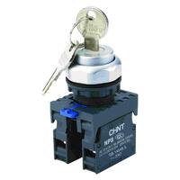 Переключатель с ключом NP8-20Y/31 3 полож. с фиксацией 2НО IP65 (R) CHINT 667185 - УПС инжиниринг