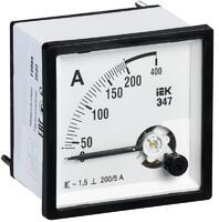 Амперметр Э47 72х72мм 200/5А кл. точн. 1.5 IEK IPA10-6-0200-E - УПС инжиниринг