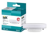 Лампа светодиодная Eco 8Вт T75 таблетка 4000К нейтр. бел. GX53 230В IEK LLE-T80-8-230-40-GX53 - УПС инжиниринг