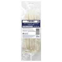Хомут кабельный нейлоновый бел. 4.8х200 (уп.100шт) TOKOV ELECTRIC TKE-HNS-4.8-200-W/100 - УПС инжиниринг