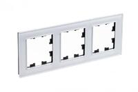 Рамка 3-м AtlasDesign Nature стекло бел. SE ATN320103 - УПС инжиниринг