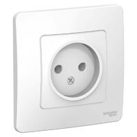 Розетка 1-м СП Blanca 16А IP20 250В без заземл. без защ. шторок бел. SE BLNRS000011 - УПС инжиниринг