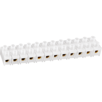 Колодка клеммная 10х35кв.мм 12 пар NTB-HPE-S12-80/WH квадратн. полиэтилен бел. NAVIGATOR 71008 - УПС инжиниринг