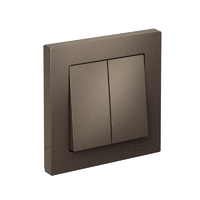 Выключатель 2-кл. СП AtlasDesign 10А IP20 (сх. 5) 10AX в сборе мокко SE ATN000652 - УПС инжиниринг