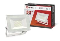 Прожектор светодиодный СДО-7 30Вт 6500К IP65 2700лм 230В бел. IN HOME 4690612034690 - УПС инжиниринг