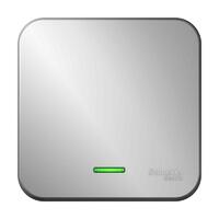 Выключатель 1-кл. ОП Blanca 10А IP20 (сх. 1) 250В с подсветкой с изолир. пластиной алюм. SE BLNVA101113 - УПС инжиниринг